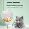 Interactive Cat Snack Dispenser Toys Transparent Food Stuffing Balls Cat Toys
