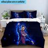 3PCS Messi Celebration Moment Printed Bedding Set, Includes A Duvet Cover and Two Pillowcases for Bedroom, Suitable for All Seasons