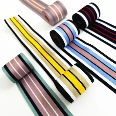 4cm Striped Ribbon Decorative Edging Cloth Strip Wide T-shirt Hat Diy Shoes Belt Sewing Clothing Handmade Accessories Bias Tape