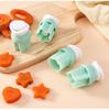 Children's Plastic Knife & Cutting Board Set with Cookie Molds - Toddler Safe and Educational.