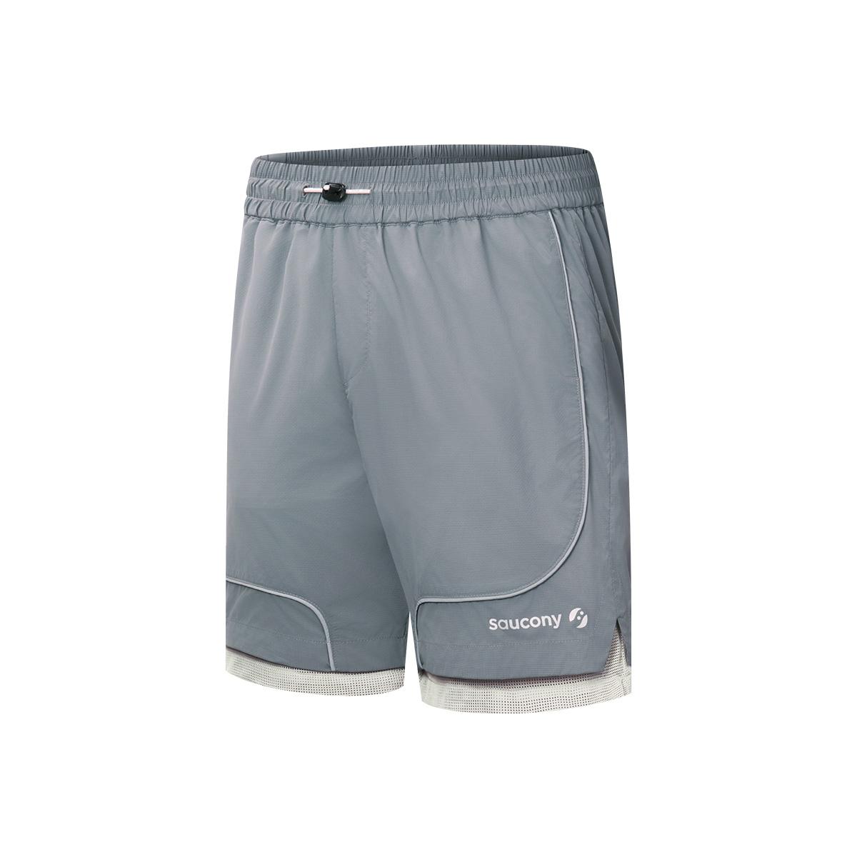 

Saucony Natural Echo Fashion Soft Skin Friendly Versatile Five Point Casual Shorts Men shorts Light-Blue SA3259HP41O-GE244 M