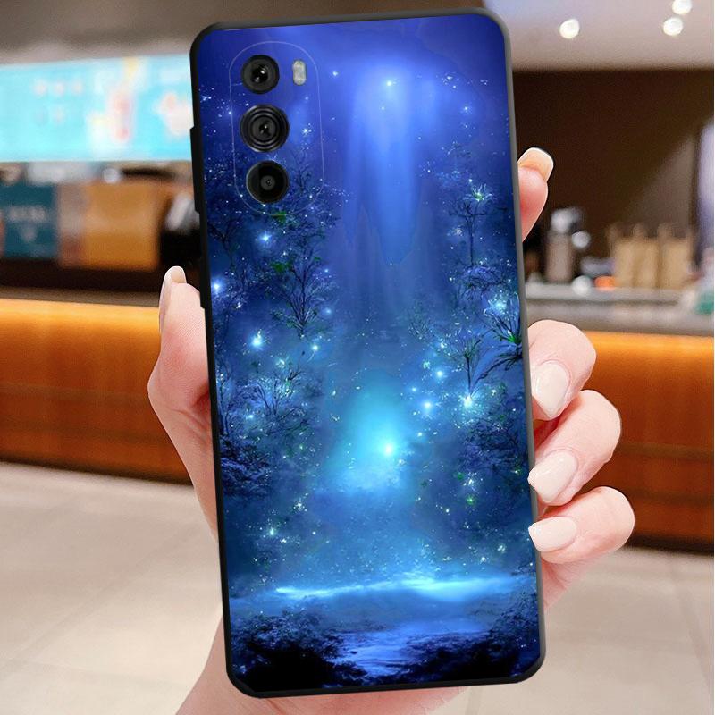 Phone Case For Motorola Edge 50 40 Pro 60 50 40 30 Ultra Neo Fusion Moto G85 G72 G53 G54 G84 G13 G32 Night Butterfly tree
