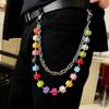 European & American Hip Hop Colorful Dice Waist Chain - Trendy, Versatile Fashion Accessory
