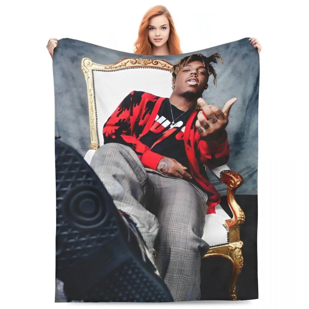 Juice Music Wrld Fuzzy Blankets The Party Never Ends  Funny Throw Blanket for Sofa Bedding Lounge 200x150cm