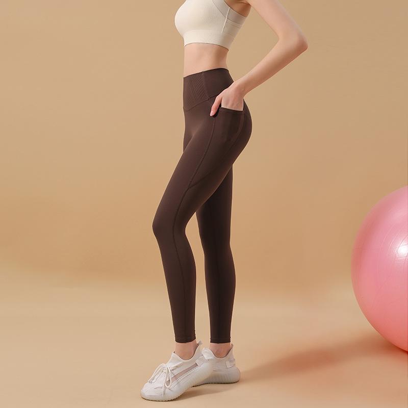 Cross-Border Slimming Yoga Pants: Tummy Control, Hip Lift, Nude-Feel, High Waist, Anti-Roll Edge Fitness Pants for Women