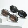 Oval Frame Trendy Ladies Square Lens Sunglasses