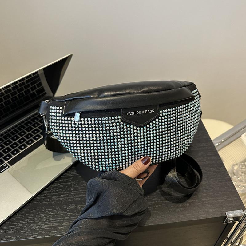 Módní Luxusní Dámská Hrudní Taška Na Cestování, Široký Popruh Crossbody Tašky Přes Rameno Designová Ledvinka Dámská Ledvinka