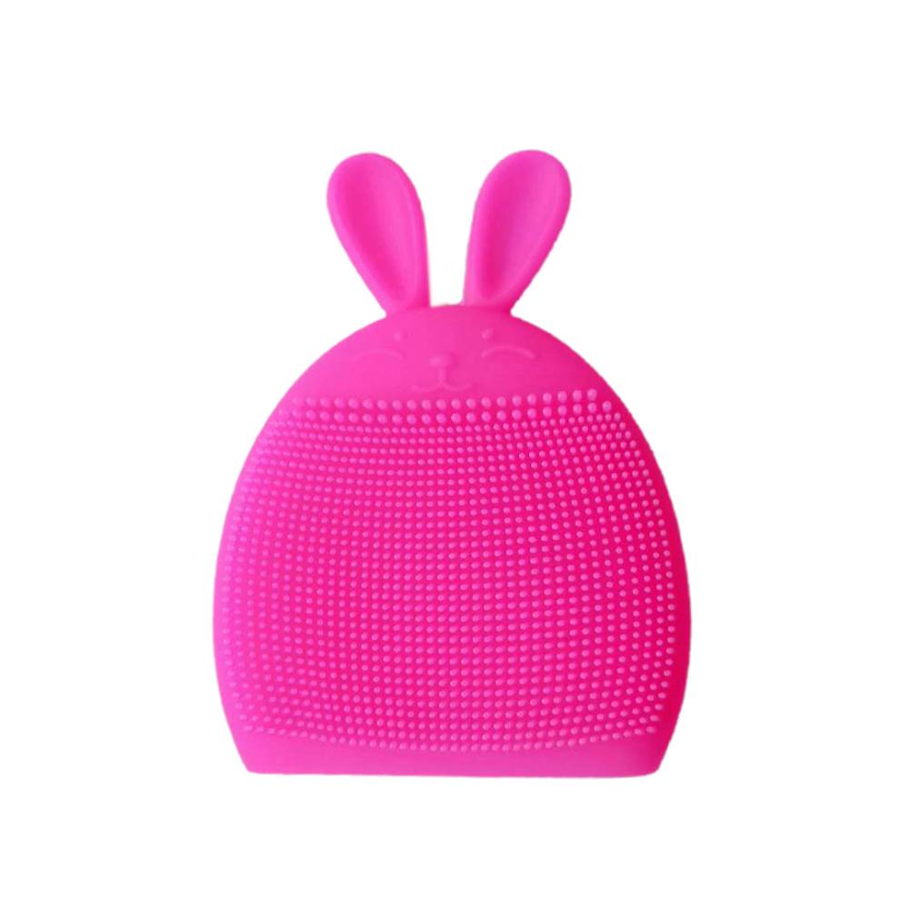 Facial Cleansing Brush Soft Silicone Rabbit Manual Massage Bubble Cleansing Washing Brushes Baby Shampoo Face Brush Makeup Tools