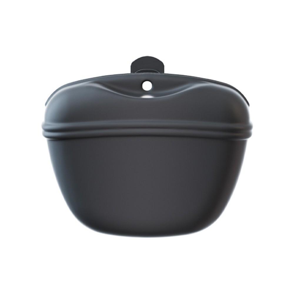 

New Silicone Pet Feeding Bag with Clip Large Capacity Dog Training Food Bags Hanging Style Dog Snack Waistpack Pet Products чорний