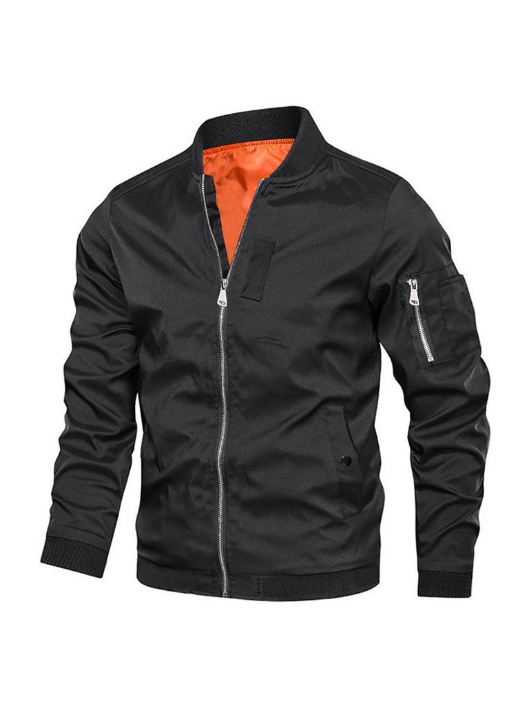 2025 Spring Men's European Bomber Jacket - Loose Fit Baseball Style