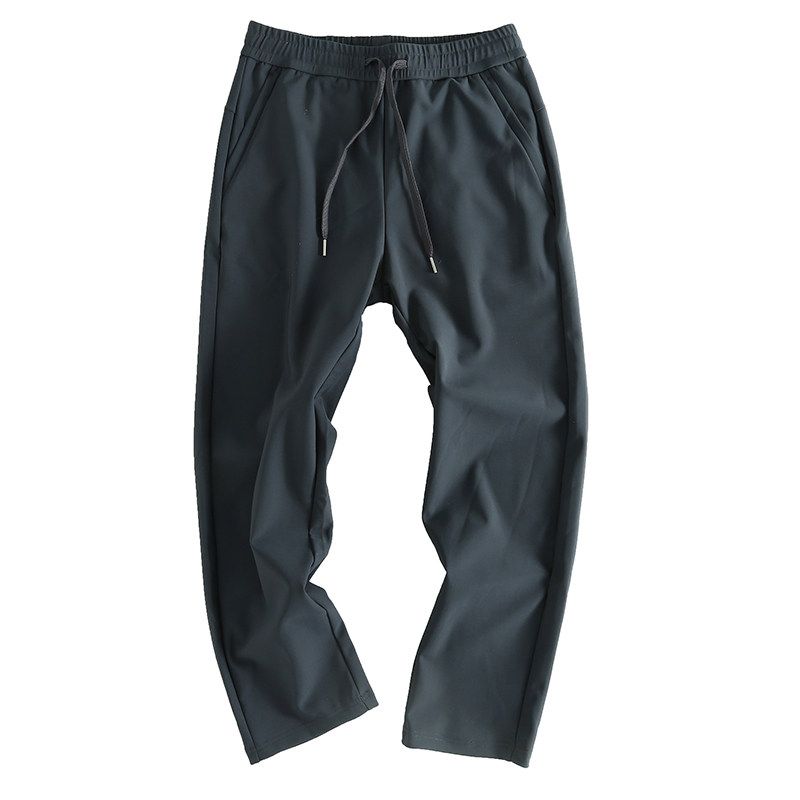Trade Cut the Tag off Export Orders Elastic Waist Solid All-Match Micro Elastic Men's Clothing Cattle Goods Casual Trousers Sports Sweatpants Fashion