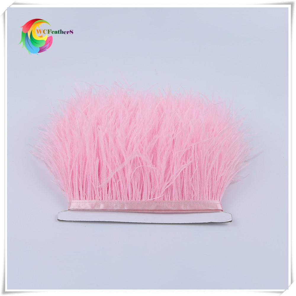 1 metru 32 culori Pene naturale de struț Garnitură înălțime 8-10cm panglică de pene pentru decorarea rochiei de petrecere de nuntă DIY artizanat