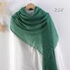 Women's Cotton Linen Silk Scarf - All-Season, Solid Color, Versatile Head and Sunshade Wrap