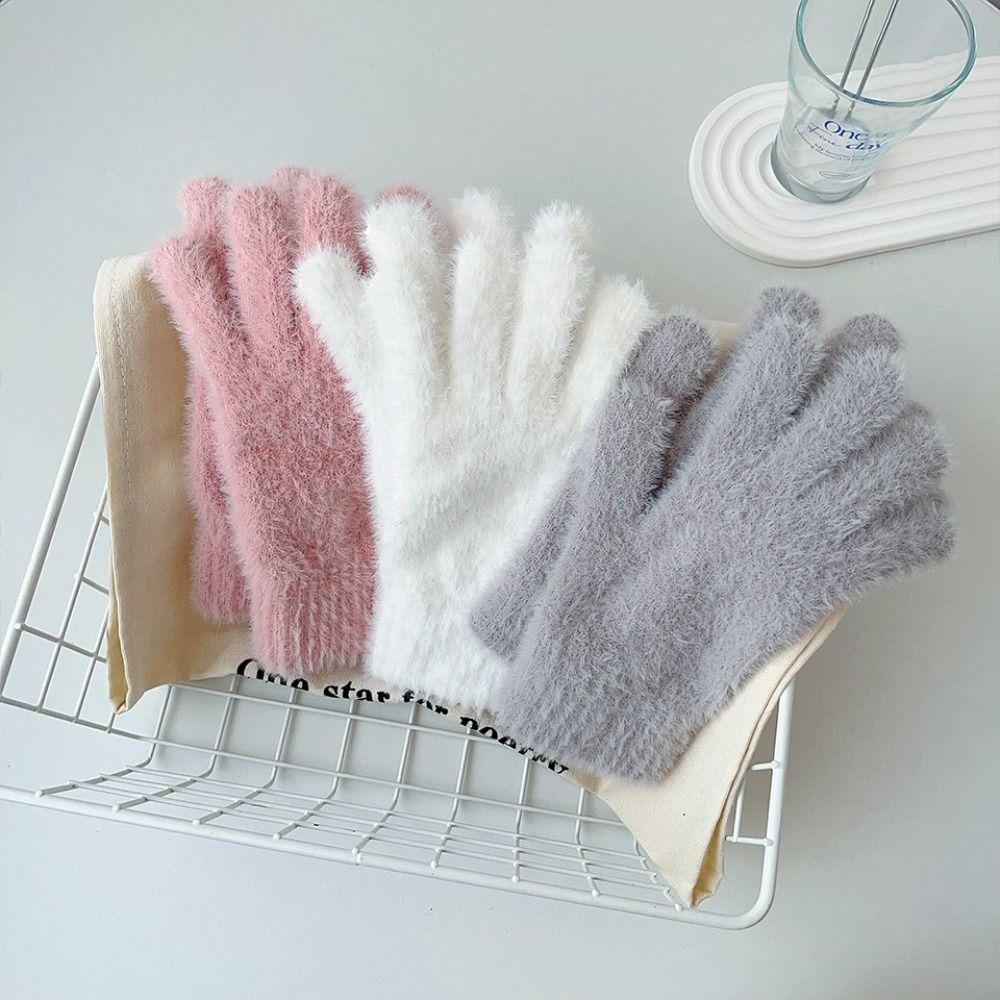 Thickened Touch Screen Gloves Breathable Non-slip Gloves Fashion Knitted Gloves  Winter