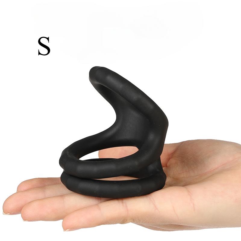 Male Scrotum Penis Ring Silicone Stretchy Cock Ring Delay Ejaculation Cock Scrotal Binding Ring Sex Toys for Man Adult Product