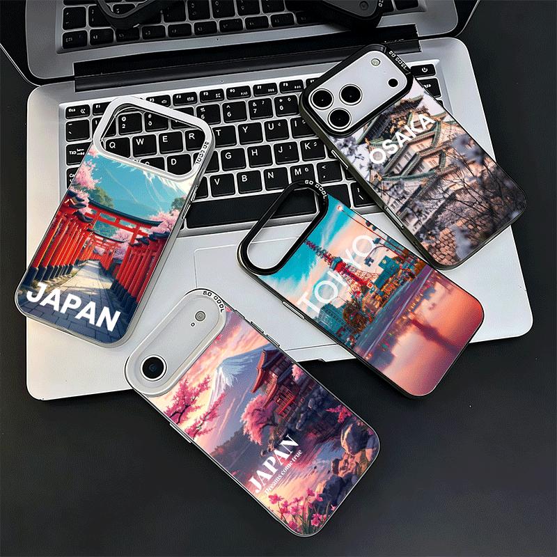 Osaka Tokyo Japan Scenery Soft Phone Case for iPhone 15 16 17 Pro Max 17Air 16E 14 Plus 13 12 Mini Shockproof Cover Back Shell