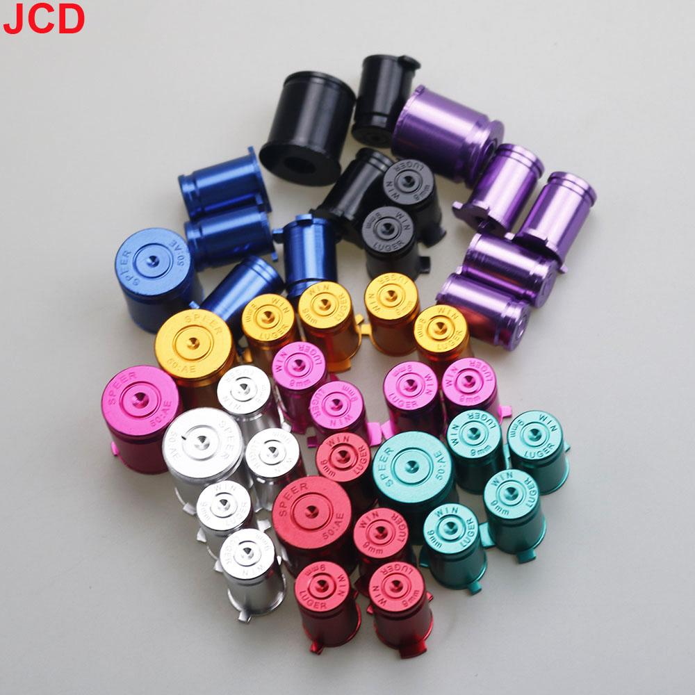JCD 1Set For Xbox 360 Controller Buttons Aluminium Alloy Metal ABXY Bullet Button Cap Gamepad Replacement Accessories