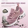 Steel Head Anti-smashing and Stab-proof Safety Shoes Flying Weaving Breathable Shock-absorbing Work Shoes Lightweight Steel Head Shoes