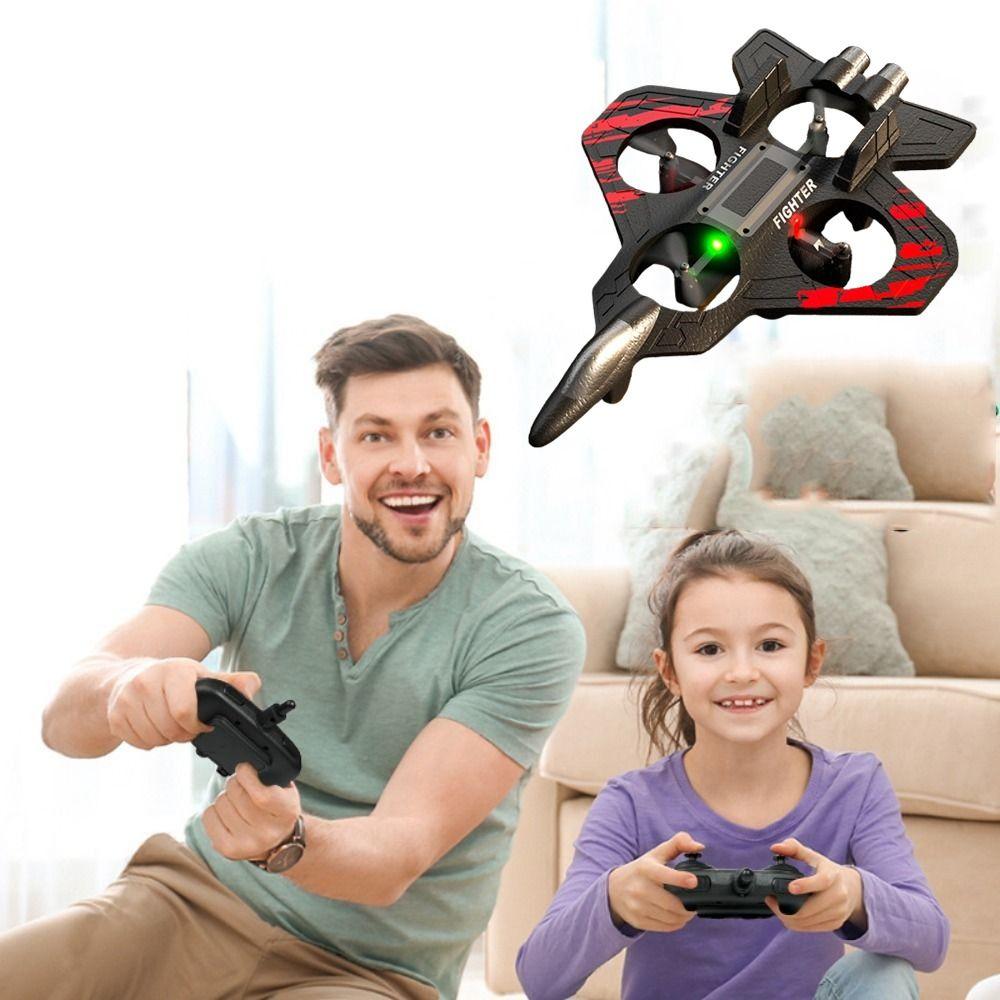 Rechargeable Four Motor Helicopter Toy EPP Foam RC Hobby Jet Plane  Home Decor