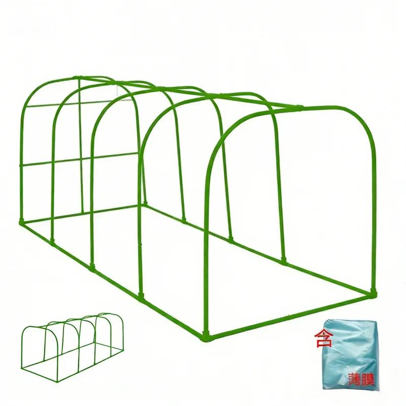 200x50x60cm Square Greenhouse with 11mm Thick Film Winter Plant Protection Outdoor Garden Cold Frame for Vegetables And Flowers