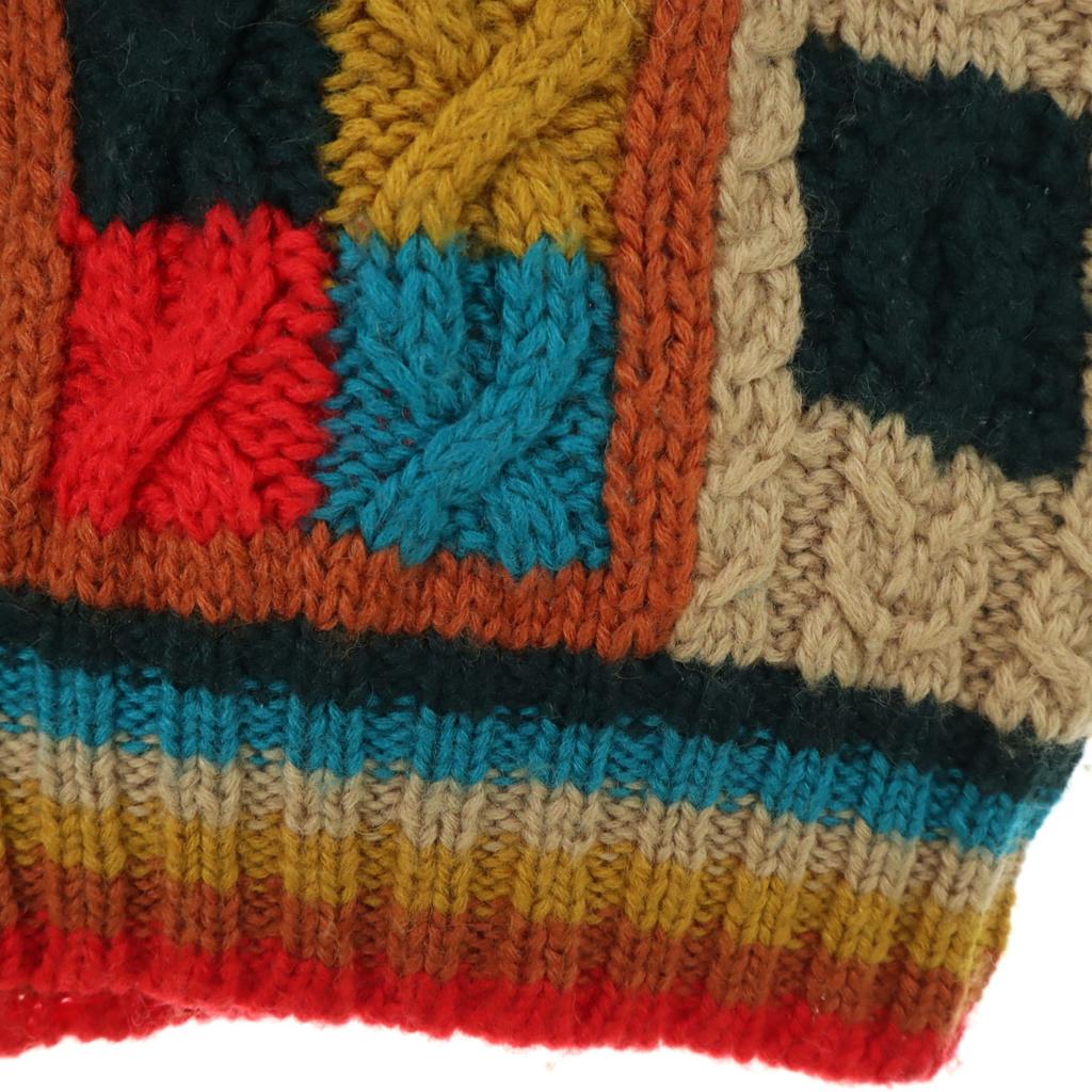 Lamatta 90s Old Overall handle Long sleeve sweater M Multi knit Men's Used