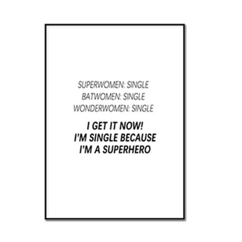 Nordic Style Motivational Quote Text Letters Print Art Canvas Poster for Living Room Decoration Home Wall Decor Picture