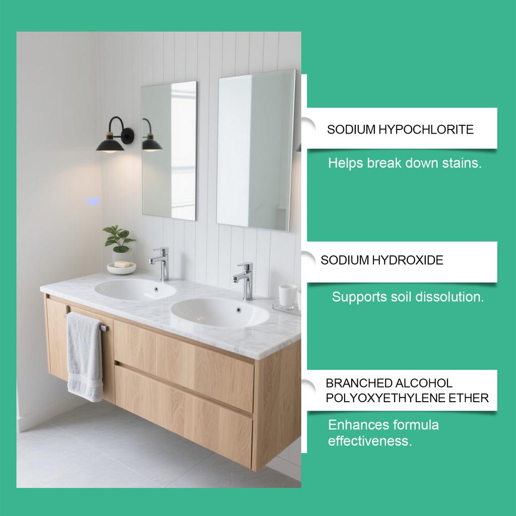 Multipurpose Bathroom Decontamination And Descaling Agent Suitable For Tiles, Bathtubs And Glass Gentle Decontamination Cleaner120ml