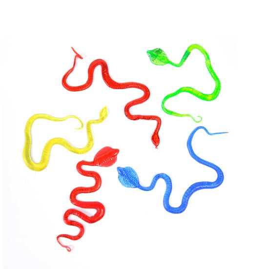 

5 шт. хитрые игрушки, креативная надувная новинка, яркие портативные развлечения, TPR шутка, мягкие искусственные змеи, подарок на день рождения 5pcs