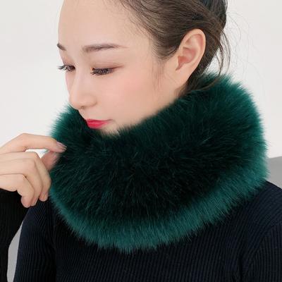 Novo Cachecol de Cabelo de Raposa Imitado Cachecol Espesso Para Manter Quente e Proteger o Pescoço Gola de Pele de Imitação Pele Cachecol de Inverno Feminino