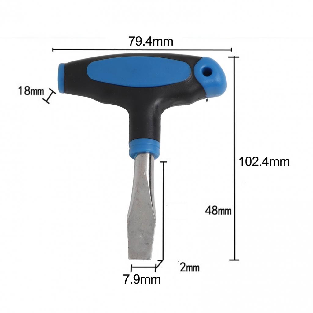 Flat Head Screwdriver with Comfortable Grip for Quick Release Applications