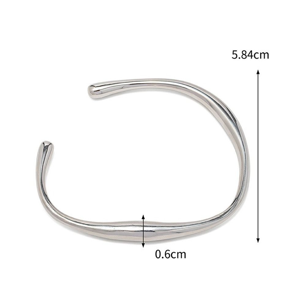 Stainless Steel Opening Bracelet 18K Gold Plated Stainless Steel Bracelet  For Women