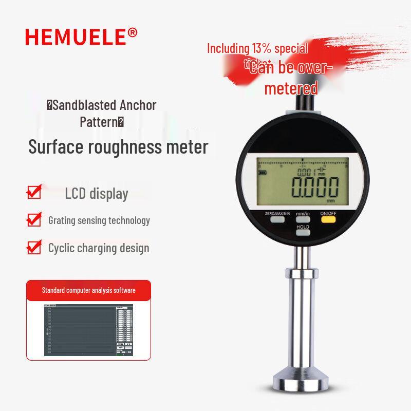 HEMUELE Digital Display Micrometer Surface Roughness Tester 0-6.5