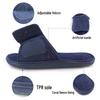 Men's Silent Open-Toe Breathable Slippers, Soft TPR Bottom, Machine Washable for Spring and Summer.