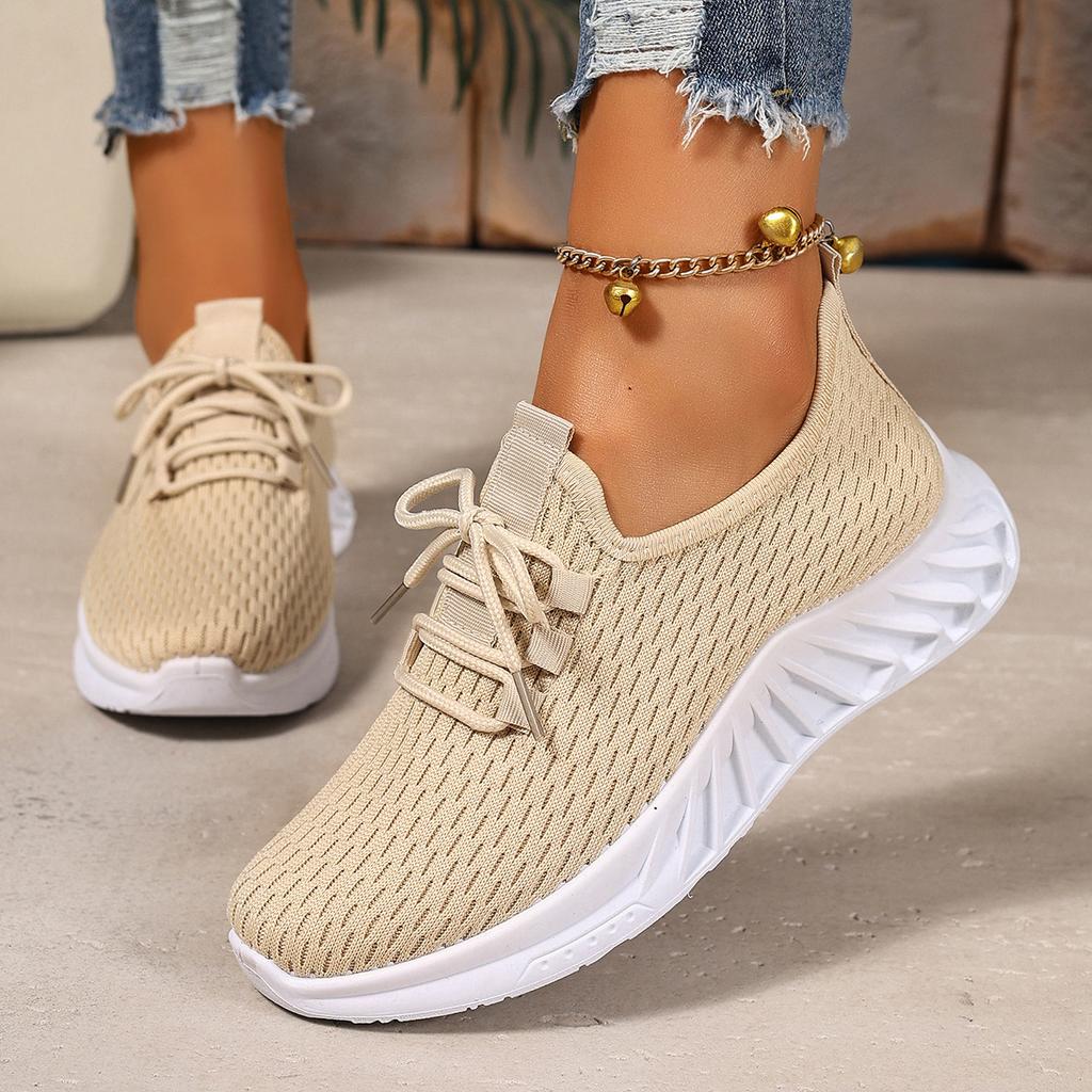 Shoes Women's 2025 Foreign Trade New Lightweight Casual Shoes Running Shoes Breathable and Not Tired Feet Women's Shoes Soft-soled Sports Shoes Women