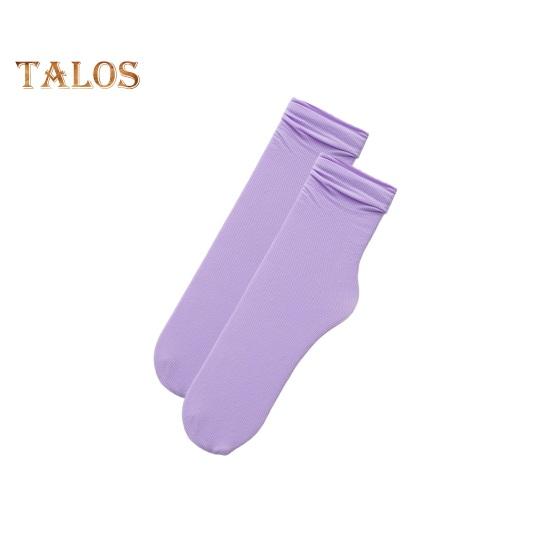 

1 пара женских носков средней длины с загнутыми краями в японском стиле, однотонные, высокая эластичность, противоскользящие, тонкие, мягкие, дышащие, впитывают пот, противоусаживаются, спортивные фиолетовый