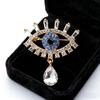 Luxuriöse Teufelsauge Blaue Augen Exquisites Brooch