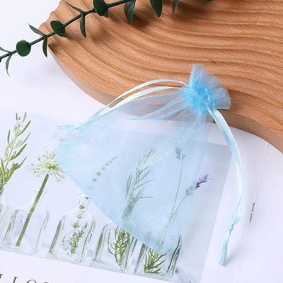 100Pcs Organza Bags Large Capacity Vibrant Color Multipurpose Party Favor Mesh Bags Drawstring Jewelry Gift Bags