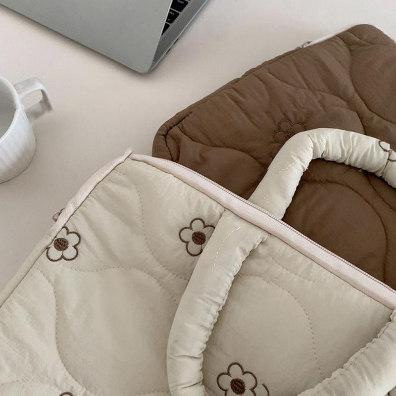 Flower Laptop Computer Sleeve Bag For 13/11Inches For Macbook For Lenovo Thinkpad For Dell For Hp Protective Handbag Case Cover