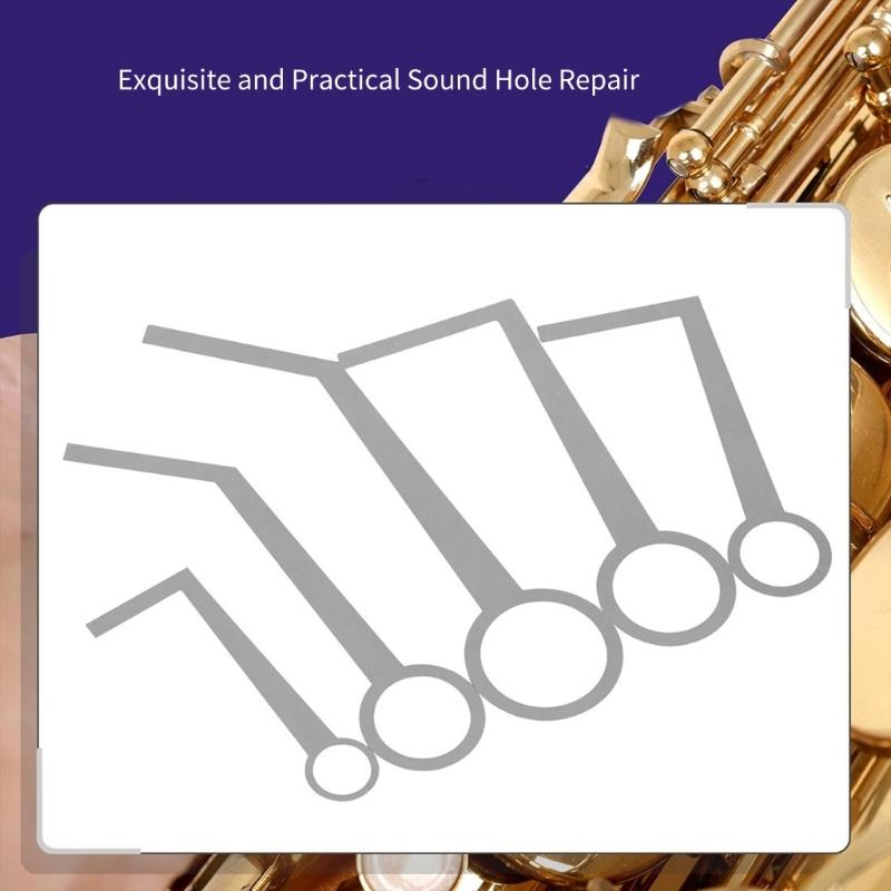 5Pcs Saxophone Pad Adjusting Tool Saxophone Leveling Rings Pad L Shape Key Cover