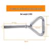 Adjustable Electroplated Kettlebell Handle - Men's Glute Training Dumbbell with 2.5 Small Hole Grip.