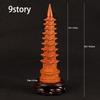 7 9 11 13 layer 3D Model Peach Wood Wenchang Pagoda Tower Statue Souvenir Gift Feng Shui Home Decoration Handicraft