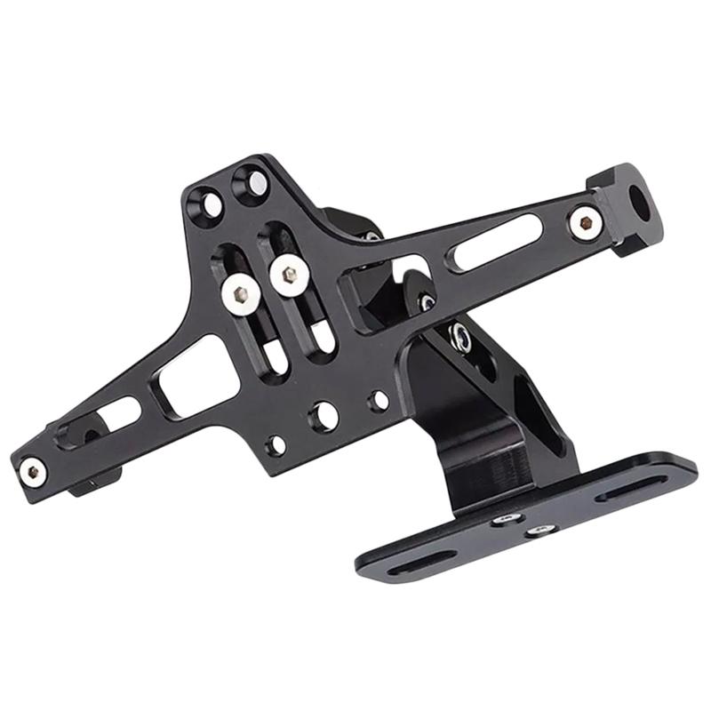 Motorcycle Rear License Plate Holder Bracket With Light Tail Tidy Fender Eliminator CNC Aluminum For Honda Cafe Racer Suzuki