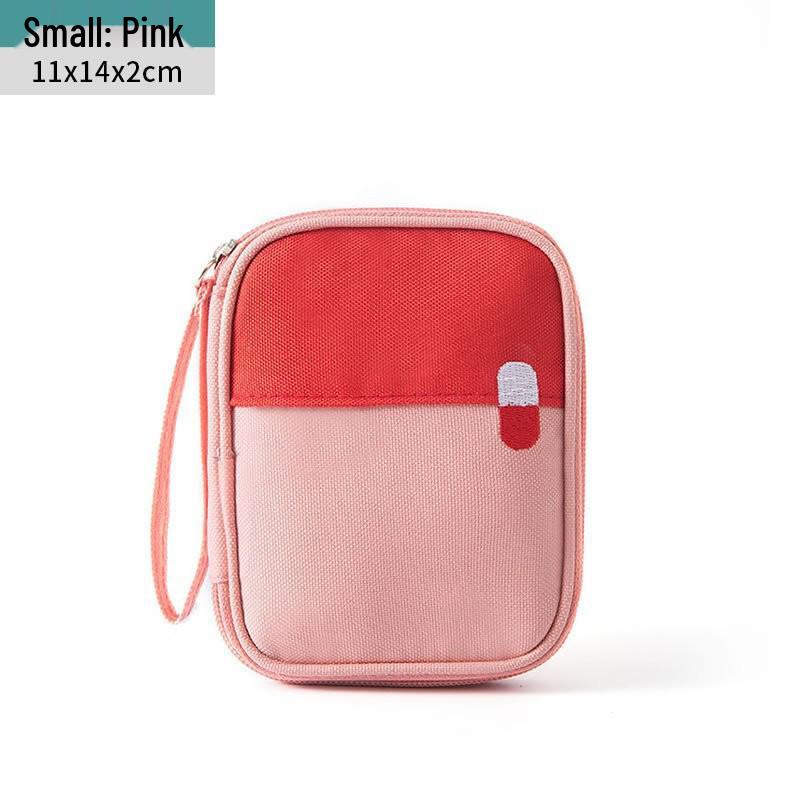 Compact Portable Medical Travel Bag: Home Emergency Medicine Storage