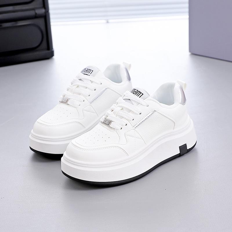 Chaussures à plateforme simples polyvalentes pour étudiants de printemps, chaussures de sport et de loisirs pour femmes, mode