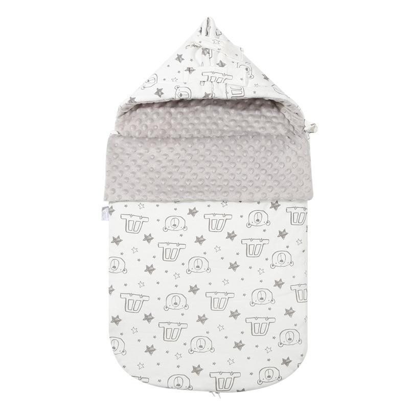 Sac de dormit de iarnă pentru bebeluși. Plic pentru înfășurare termică. Accesorii pentru lenjerie de pat pentru nou-născut