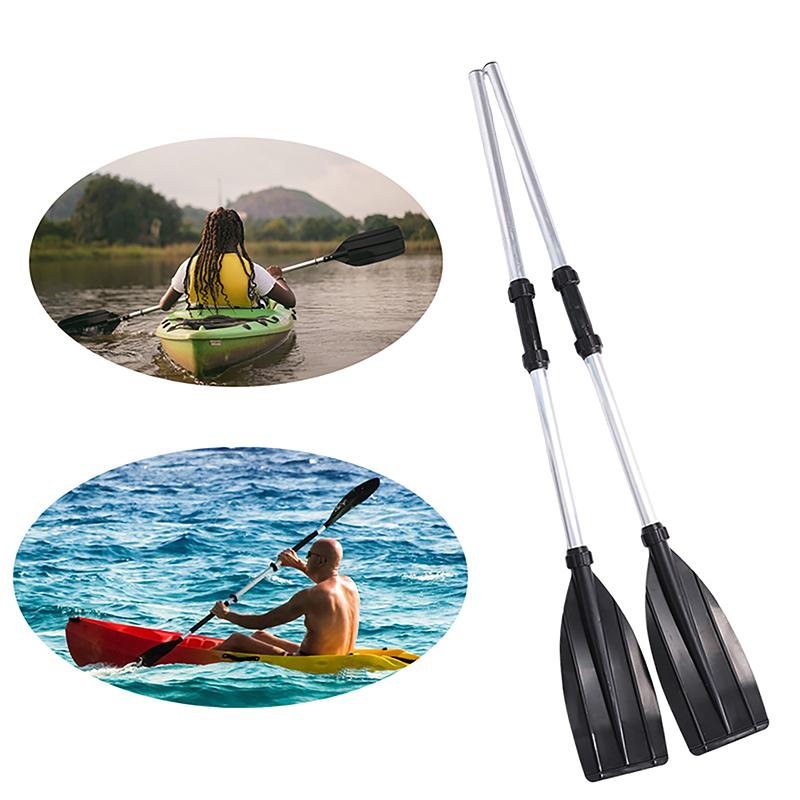 1Pair Kayak Paddles Aluminium Alloy Kayak Detachable Paddles Adjustable Length For Inflatable Kayaks Replaceable Paddles