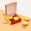 1:12 Miniature Dollhouse Egg Tart Mini Chocolate Cake Dessert Bento box Model for Doll House Decor Pretend Food Kitchen Toys