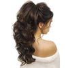 Sheetal Traders Hair Extensions Women Curly Wavy Straight Clip In Hairpiece One Piece a Jaw Long Pony Tail Black