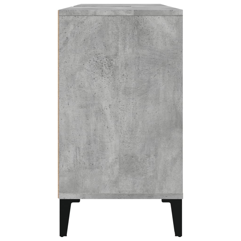 Bathroom Vanity Unit Concrete Grey 80 X 33 X 60 Cm Particleboard