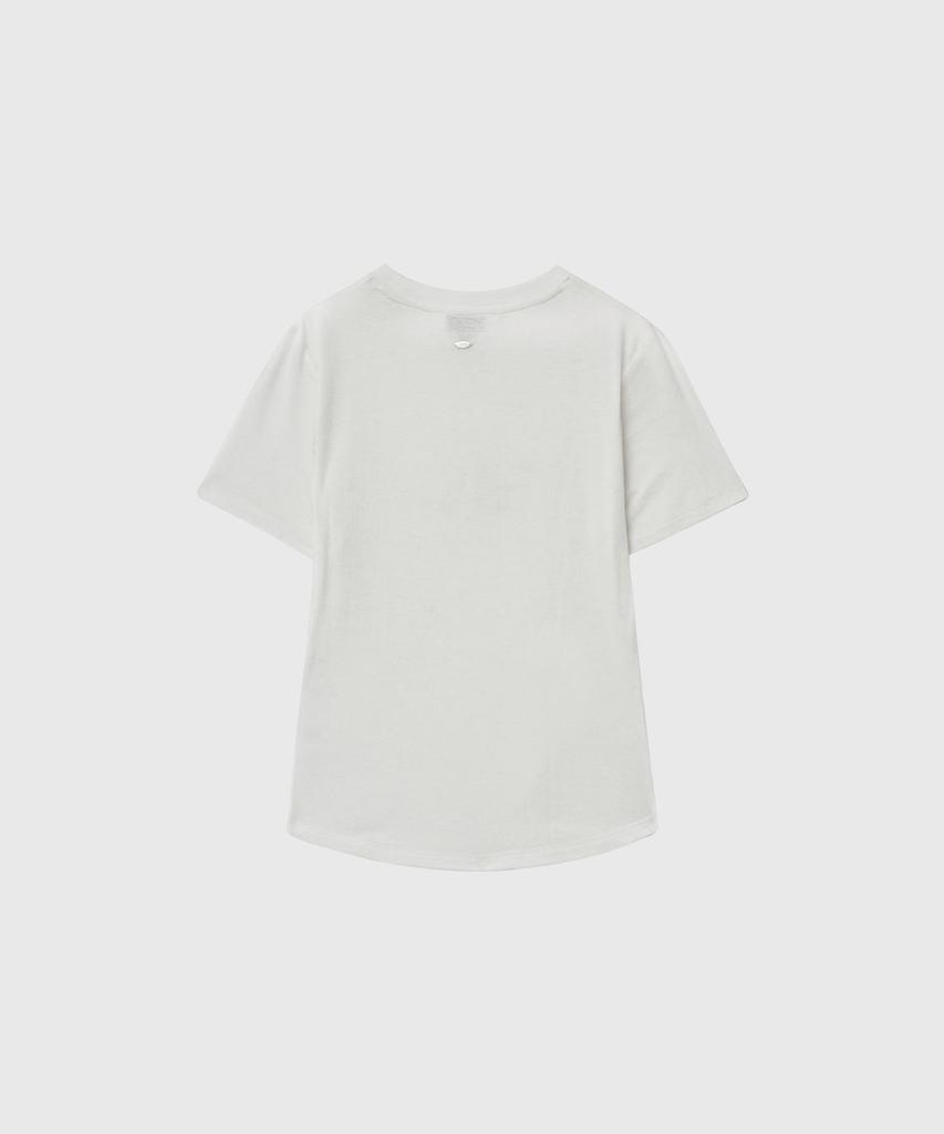 GENERALIDEA Acetate Twist Short Sleeve T-Shirt [White] / Gf2Lts520